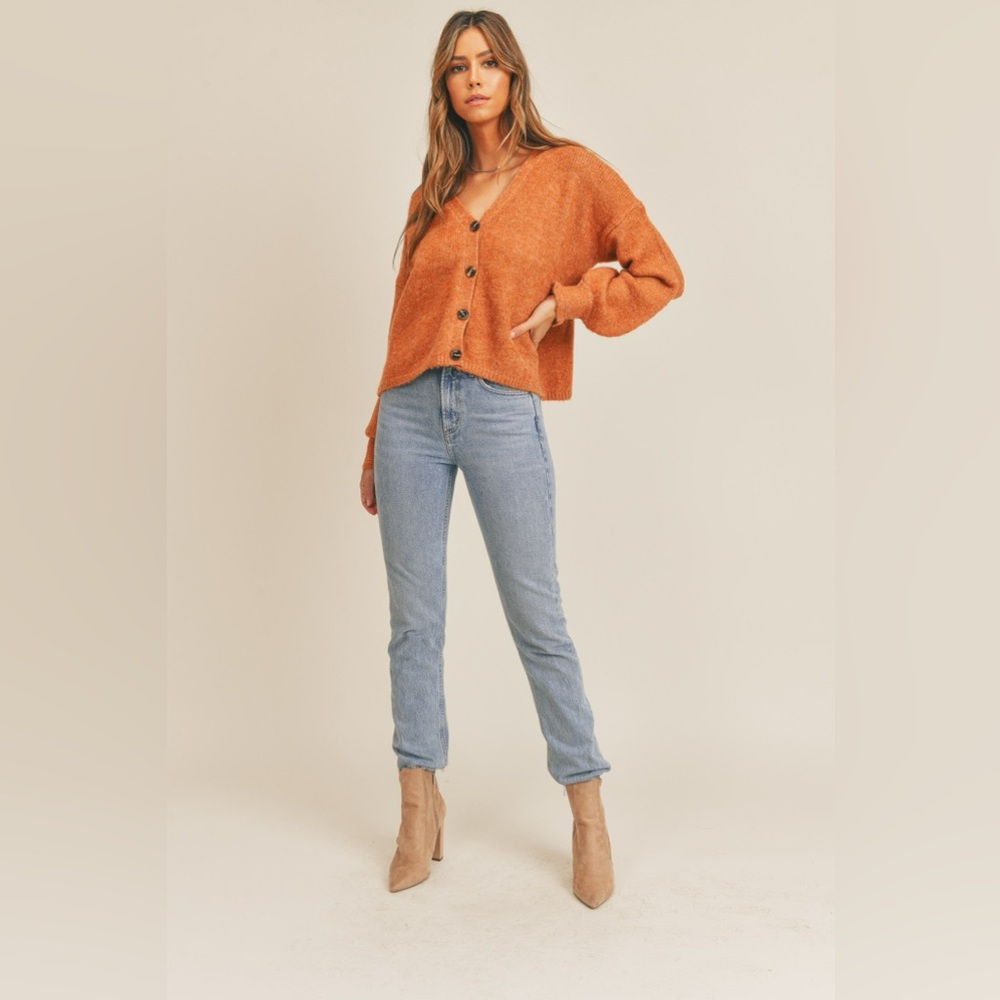 MABLE Long Sleeve Button Down Sweater Cardigan - Picture 5 of 5